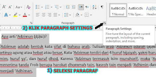 Cara Membuat Paragraf Menjorok ke dalam di Microsoft Word 2021.