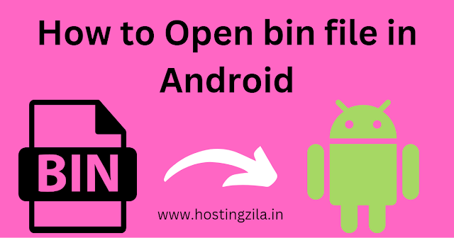 How to Open bin file in Android