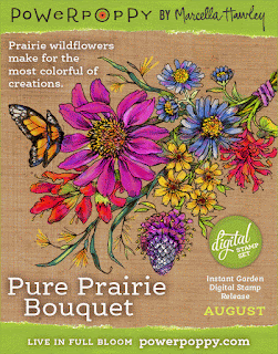 Power Poppy, Marcella Hawley, Pure Prairie Bouquet, Instant Garden Digital Release, August 2016