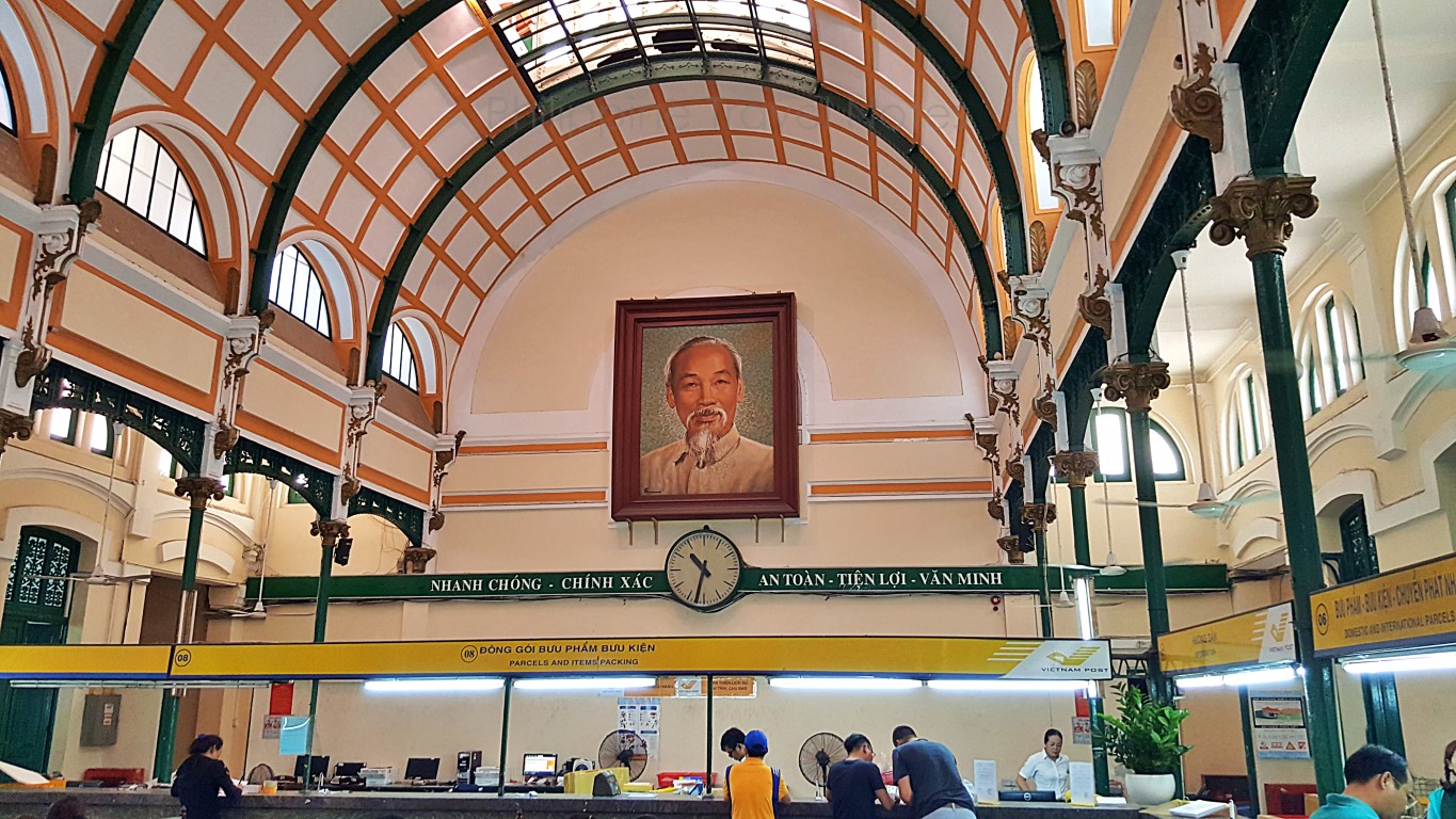 interior of the Saigon Central Post Office Building