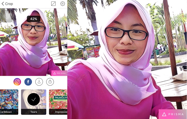 Sesuaikan Intensitas Filter prisma