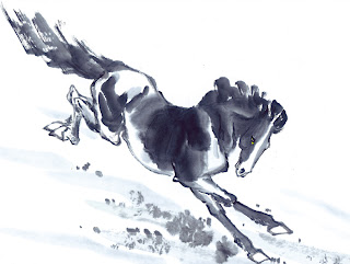 sketch of horse