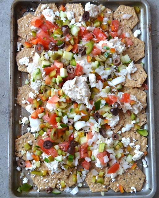 Healthier Mediterranean Nachos