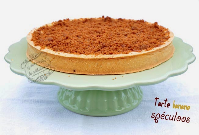 tarte banane et spéculoos