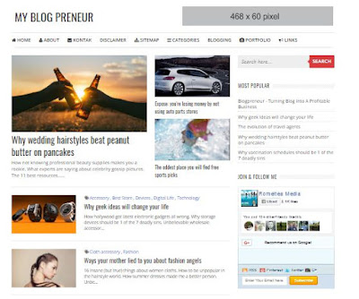 Blogpreneur Template