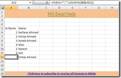 Microsoft Excel, Sequence Generator