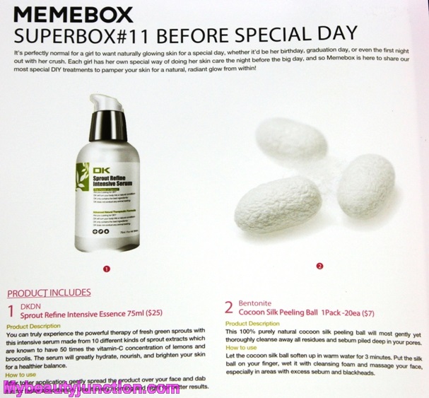 Memebox Before Special Day beauty box review, unboxing