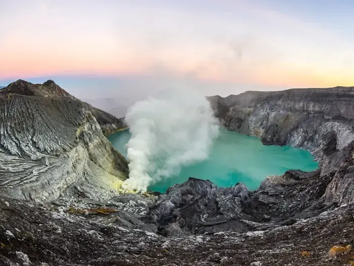 This Volcano in Indonesia Spews Bright-blue Lava - Sort of