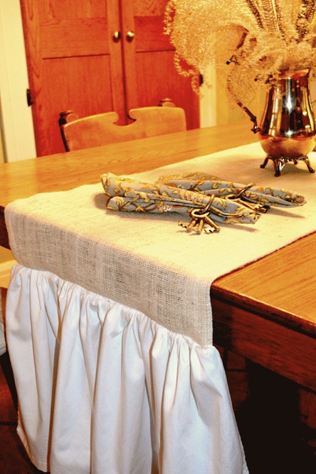 Burlap kitchen runner 027-1