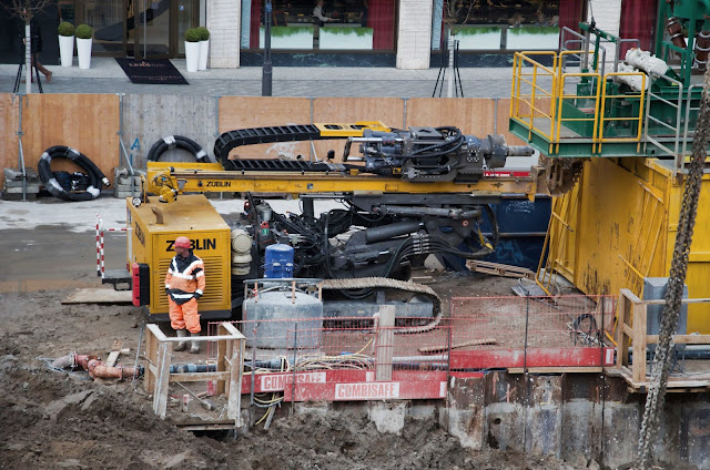 Baustelle Upper West, Hotel, Büro, Einzelhandel, (ursprünglich: Atlas Tower), geplante Höhe: 118 Meter, Breitscheidplatz, 10623 Berlin, 08.01.2014