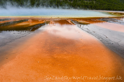 黃石國家公園, yellowstone national park, Midway Geyser Basin, Grand Prismatic Spring, 大稜鏡溫泉