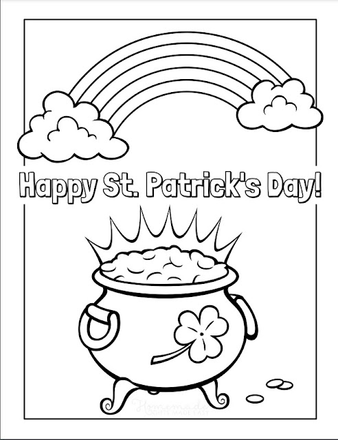 St Patrick'S Day Coloring Sheets 4