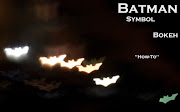 . was inspired to try out a new geeky camera effect: Batman symbol bokeh!