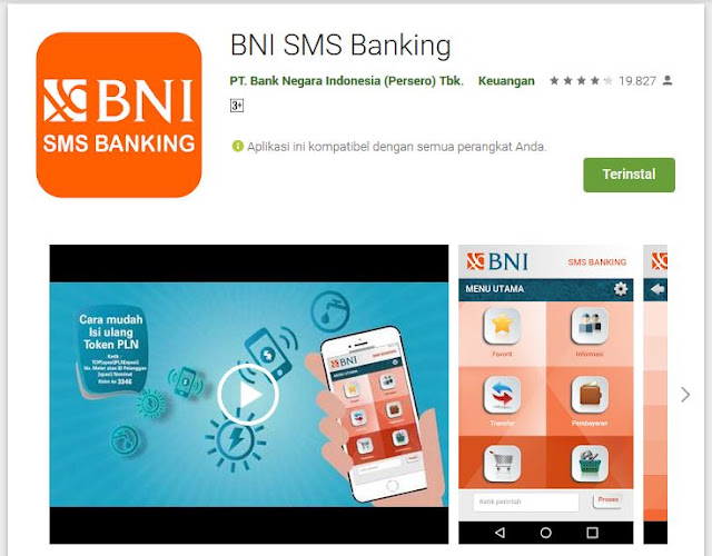 Format SMS BANKING BNI TERBARU