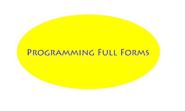 Programming Full Forms by Scriptyard.com