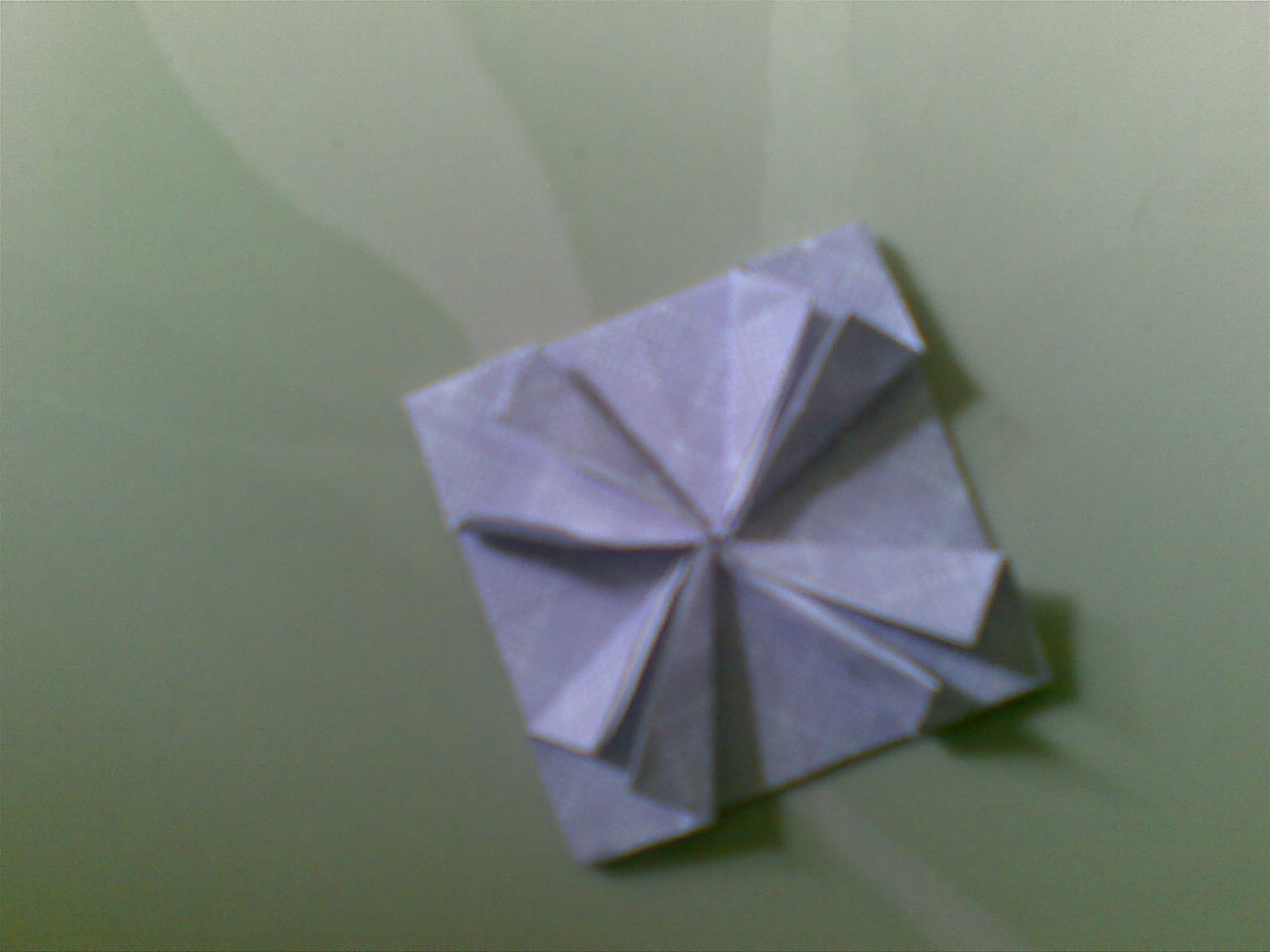BRT Cara membuat bentuk bunga  menggunakan kertas  origami 