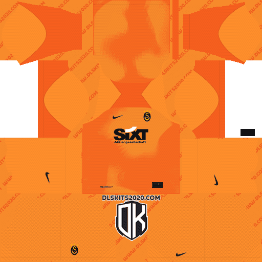 Galatasaray S.K. 2022-2023 Kit Released Nike For Dream League Soccer 2019 (Goalkeeper Away)