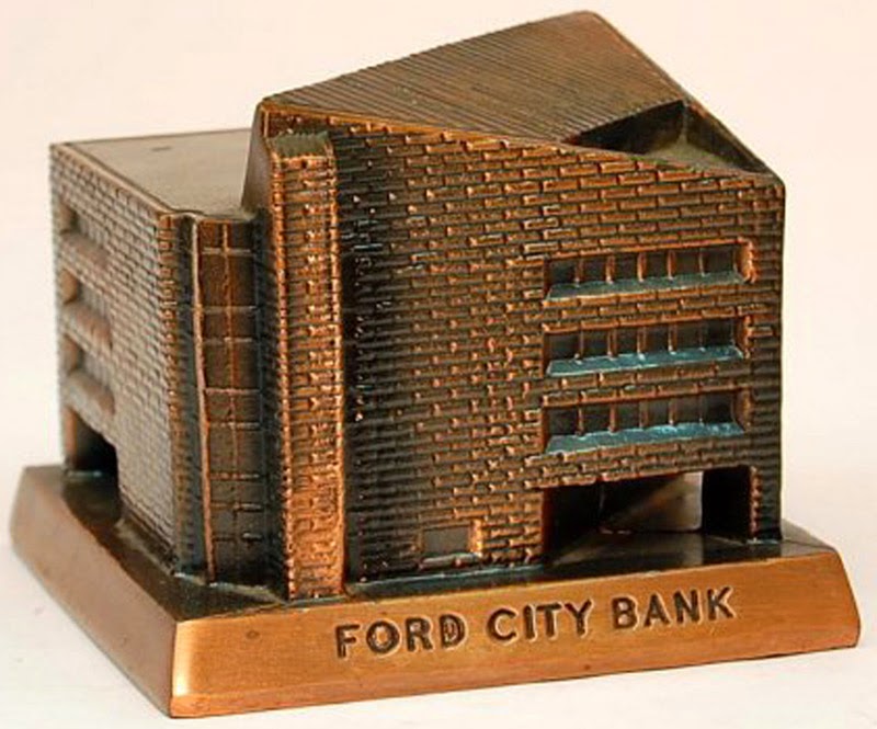 Mid-Century Modern Bank Building Replicas