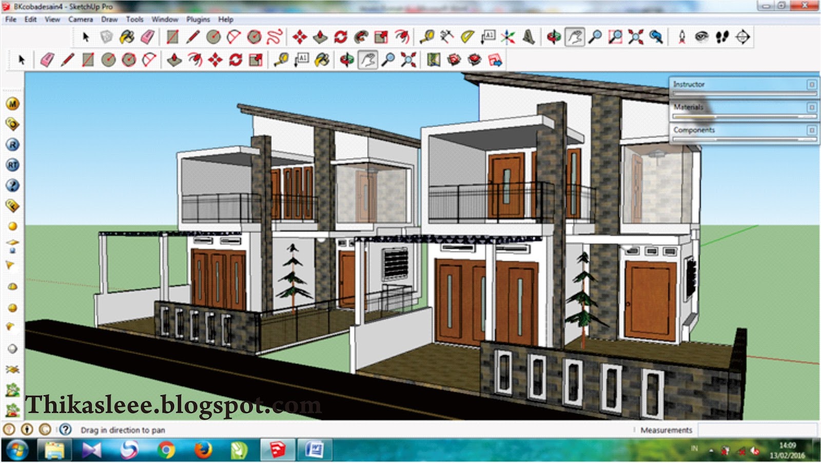 Belajar Mendesain Rumah Dengan Google SketchUp Thika Rockabilly Blog