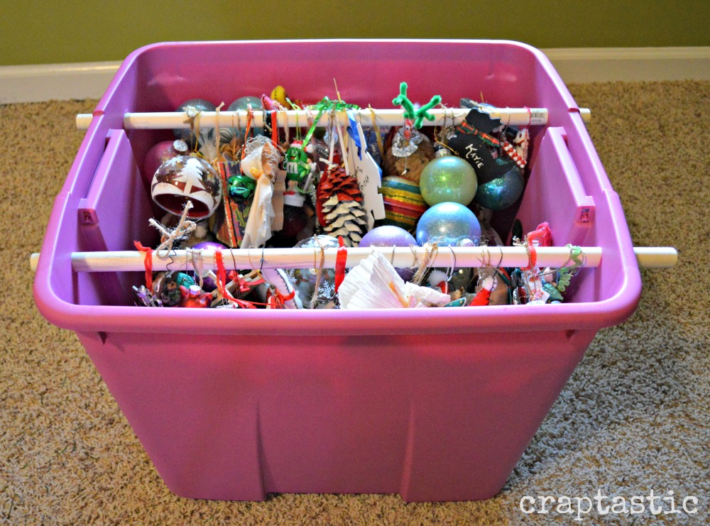 CRAPTASTIC Cheap and Easy DIY Christmas  Ornament  Storage  