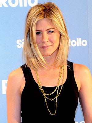 New Jennifer Aniston With Bangs. Jennifer Aniston New Bangs.