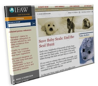 Image of IFAW Web site