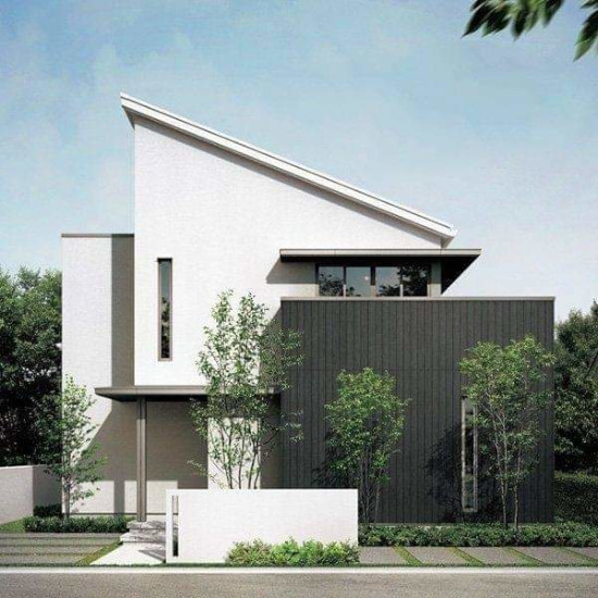 desain rumah minimalis atap miring ke samping