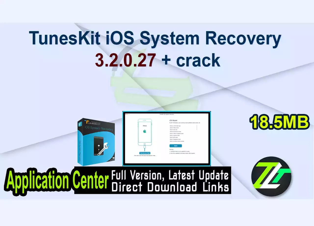 TunesKit iOS System Recovery 3.2.0.27 + crack