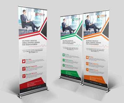 rollup banner, stand banner, road sign, banner