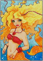 	HAED artwork by Amanda Robbins	"	QS AMR-191 Amber Mermaid + PM	