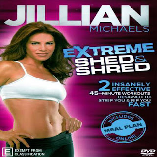 Dvd Senam Aerobik : Jillian Michaels - Extreme Shed And Shred, jual dvd olahraga, senam, aerobik, yoga, fitness, zumba fitness, 