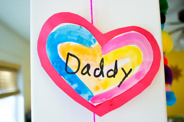 Make Family Heart Banners for Valentine's Day Kids Craft