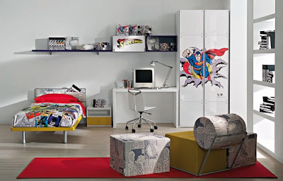 Creative Superman and Batman Kids Rooms