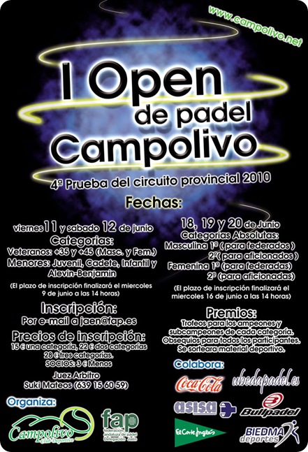 Open de Padel CampoOlivo 2010