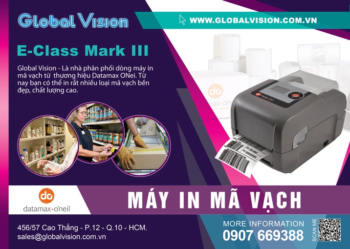 Máy In Mã Vạch Datamax ONeil E-Class Mark III