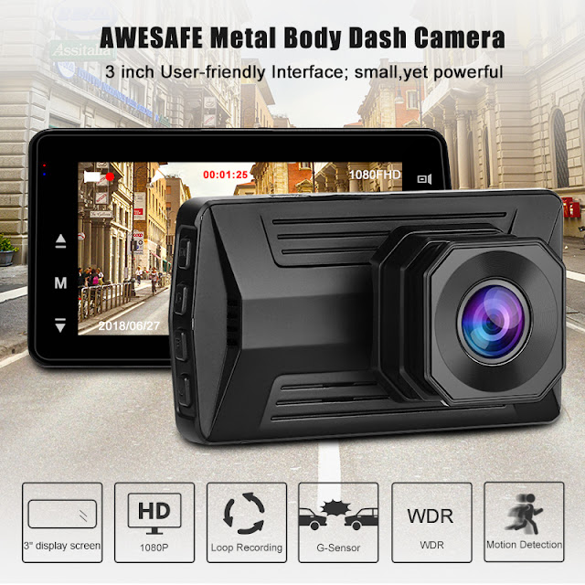 JUNSUN H5 DC 5V 170 Degree Wide View Angle Car DVR Support TF Card 