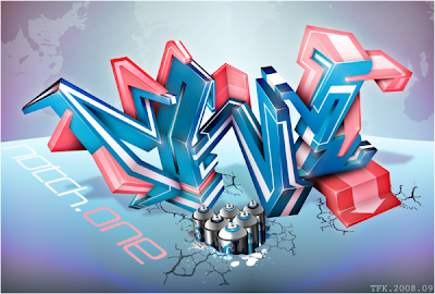 graffiti 3d, photoshop art