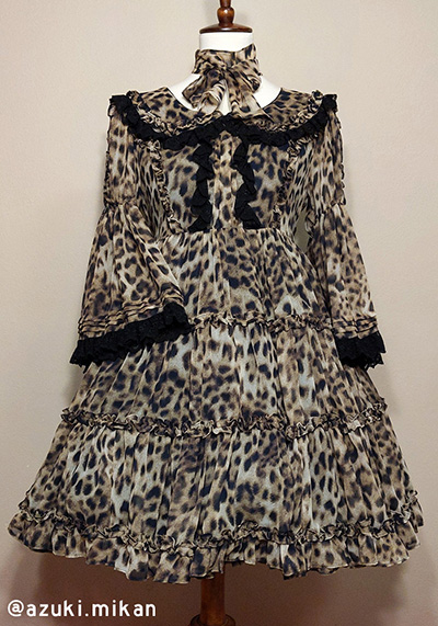 Physical Drop Chiffon 3 Tier Babydoll OP (2016) Leopard Print