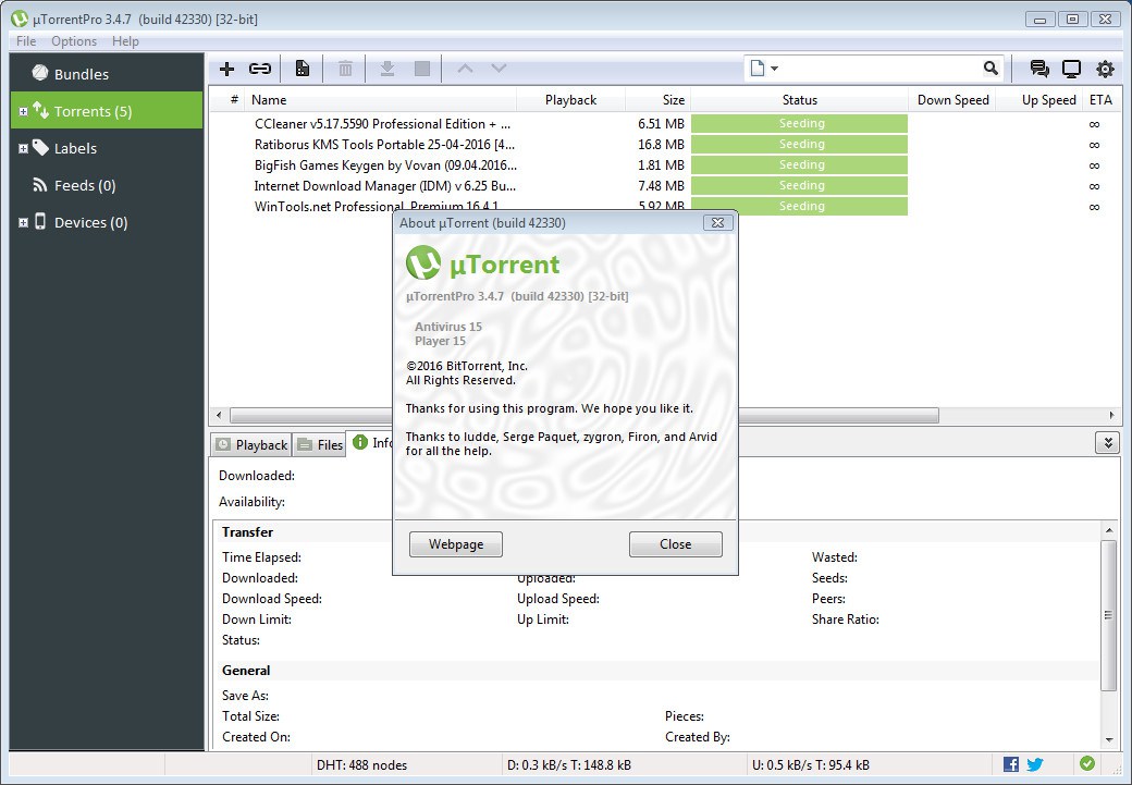 UTorrent Pro 3.4.7 Build 42330 Crack (FREE) - It Pc World