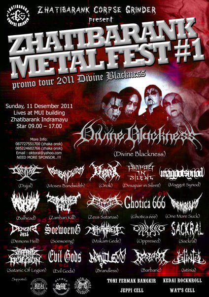 ZHATIBARANK METAL FEST#1 (Sunday, 11 DES 2011)