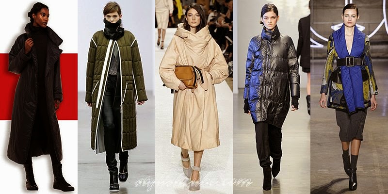 Fall Winter 2014 - 2015 Women's Duvet Coats Fashion Trends