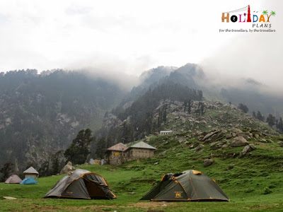 Tents at Triund Peak