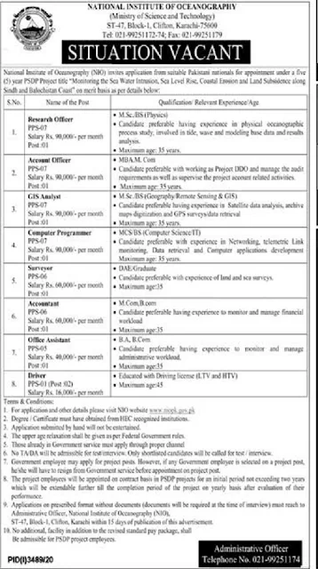 national-institute-of-oceanography-karachi-jobs-2021-advertisement