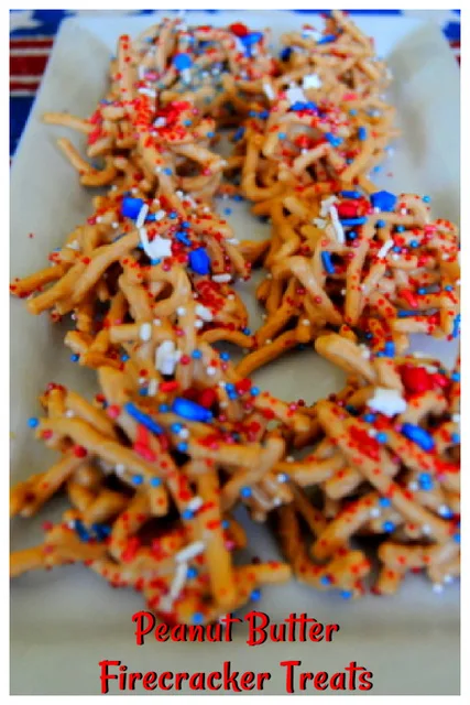 Peanut Butter Firecracker Treats at Miz Helen's Country Cottage