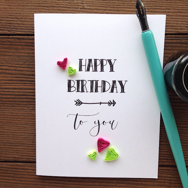 paper quilling birthday easy cards