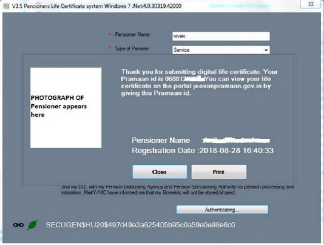 Jeevan Pramaan, Life certificate online for pensioners