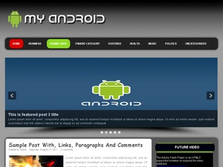 My Android blogger template