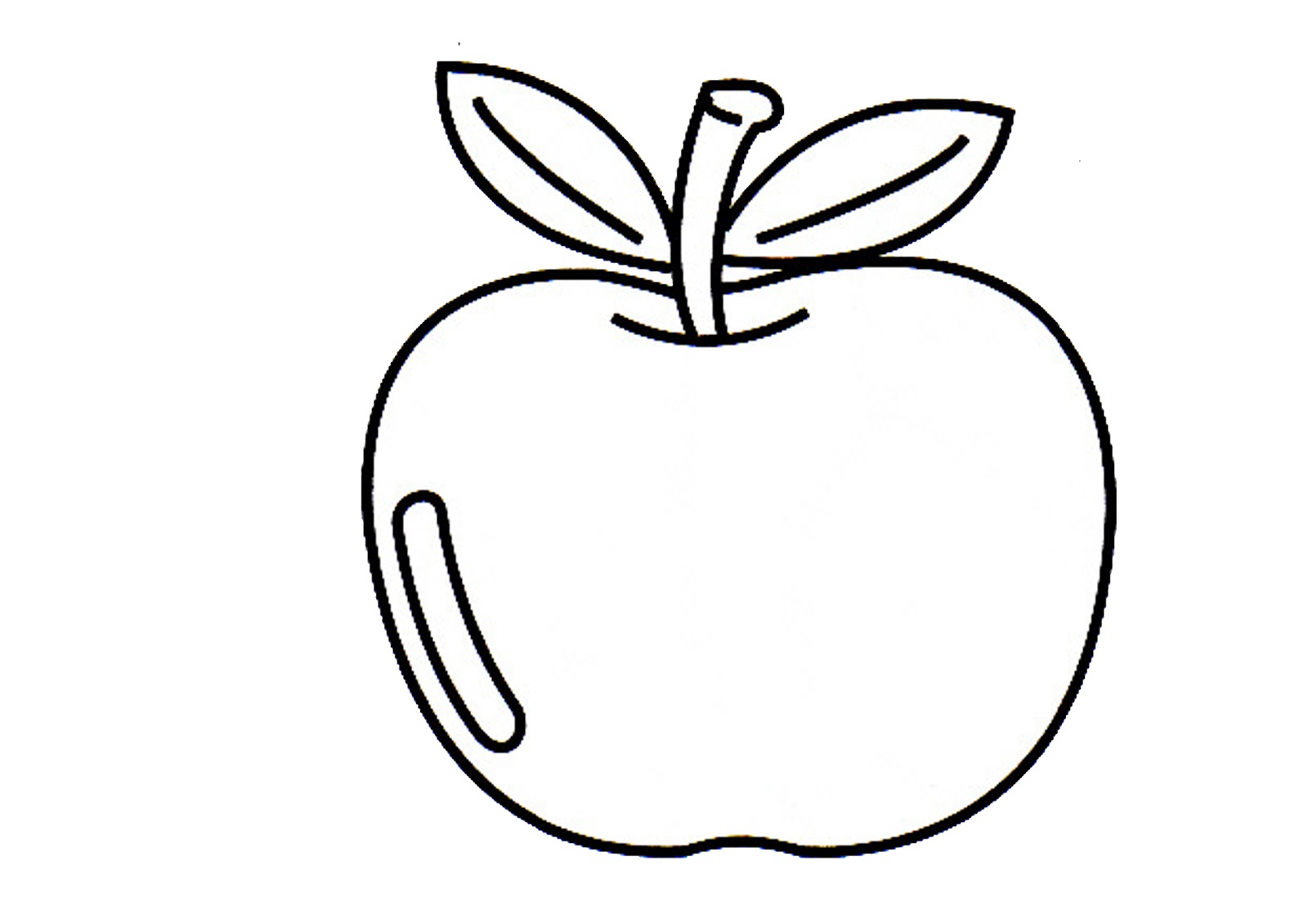 Free coloring pages of gambar buah