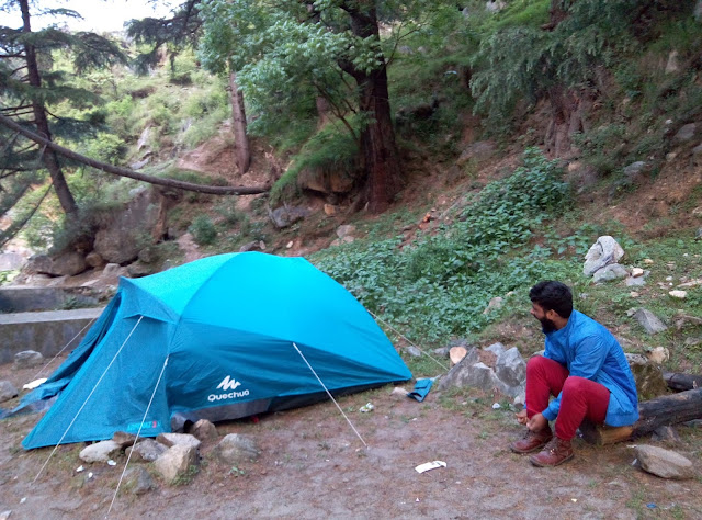 camping is kasol village parvati valley 