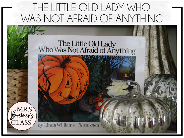 Little Old Lady Who Was Not Afraid of Anything book activities with read aloud companion printables, reading comprehension worksheets & craft